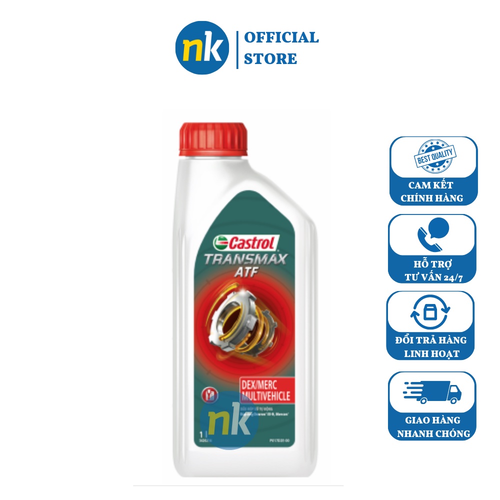 [รุ่นใหม่] Castrol TRANSMAX ATF DEX III 1L น้ํามันเกียร์อัตโนมัติ