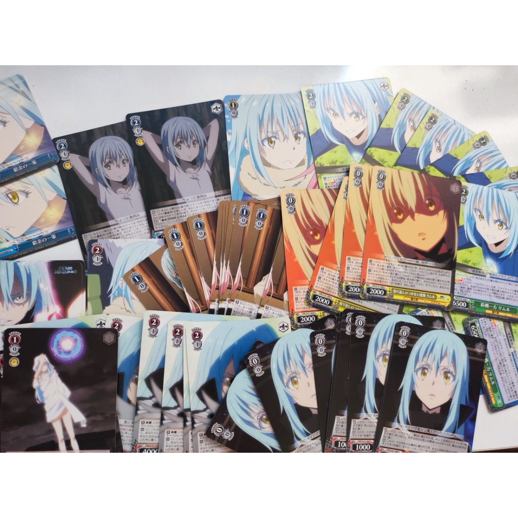 [GS FUNNY SHOP] การ์ด Weiss Schwarz 1 ใบ ตัวละครอนิเมะกลับชาติมาเกิดเป็นสไลม์ - Rimuru - JP/ENG