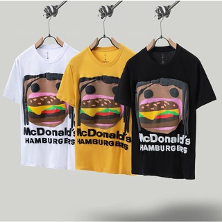 เสื้อยืดแขนสั้น พิมพ์ลาย Travis Scott Astroworld Foam Burger Mouth สําหรับผู้ชาย