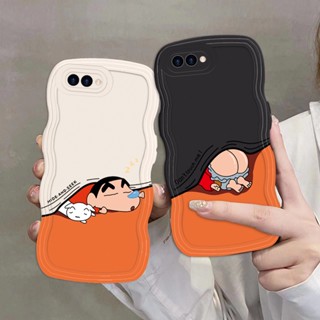 เคสโทรศัพท์มือถือ กันรอยนิ้วมือ ลายการ์ตูนชินจังน่ารัก สําหรับ OPPO A5 A3S AX5 A12E