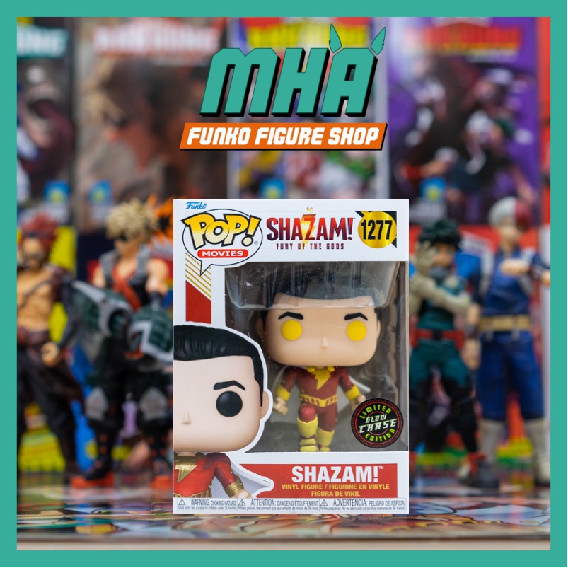 Funko Pop ของแท้! Movies DC Comics Shazam: Fury of the Gods Shazam Model 1277 limited chase edition