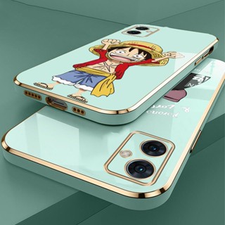 6D การชุบด้วยไฟฟ้า One Piece  เคสโทรศัพท์ Samsung Galaxy A04 A04e A045 A042 ฝาครอบเลนส์กล้องป้องกันแบบเต็มซิลิโคนกันกระแทก 309-1