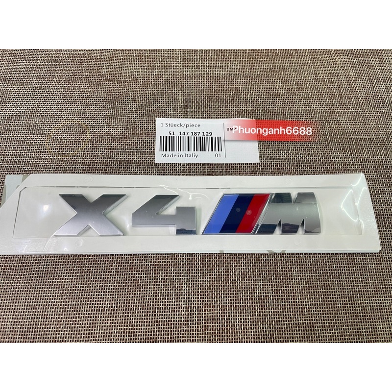 โลโก้ bmw ตัวอักษร x4m x4m แสตมป์ bmw x4m