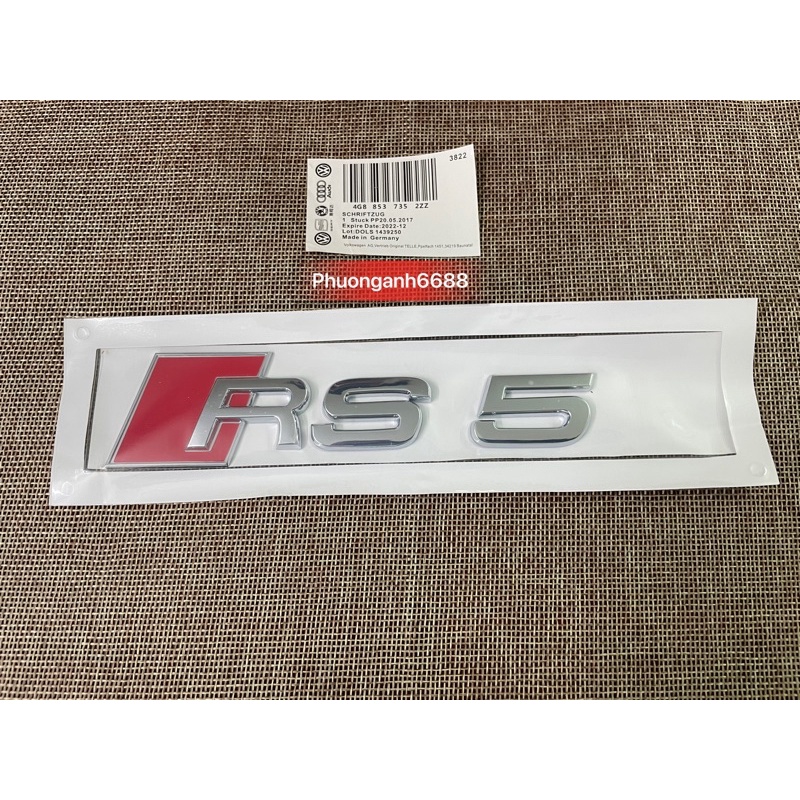 Letter rs5 audi Logo rs5 แสตมป์ audi rs5