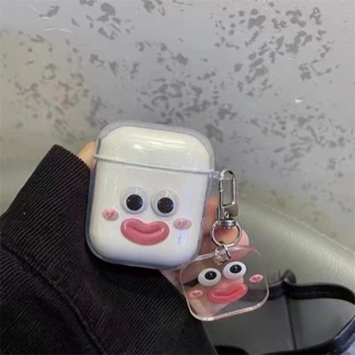 เคสหูฟังบลูทูธไร้สาย ซิลิโคนนิ่ม ใส กันกระแทก พร้อมสายคล้อง สําหรับ AirPods 1 2 3 Pro AirPods 3 (2021)