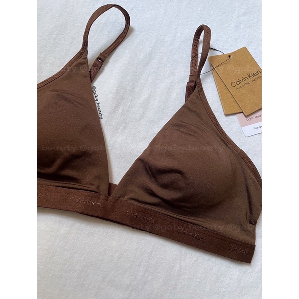[BILL Us ] CK Calvin Klein Form to Body Natural Lightly Lined Triangle bra