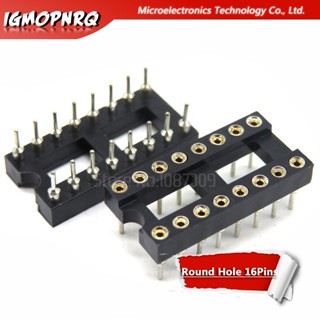 อะแดปเตอร์ซ็อกเก็ตเชื่อมต่อ IC 16 Pin 10 DIP16 รูกลม 16 Pins 2.54 มม. DIP 2.54