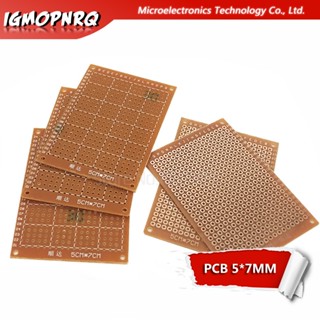 ใหม่ บอร์ดวงจรทดลอง ทองแดง PCB 5x7 ซม. 5x7 ซม. 10 ชิ้น