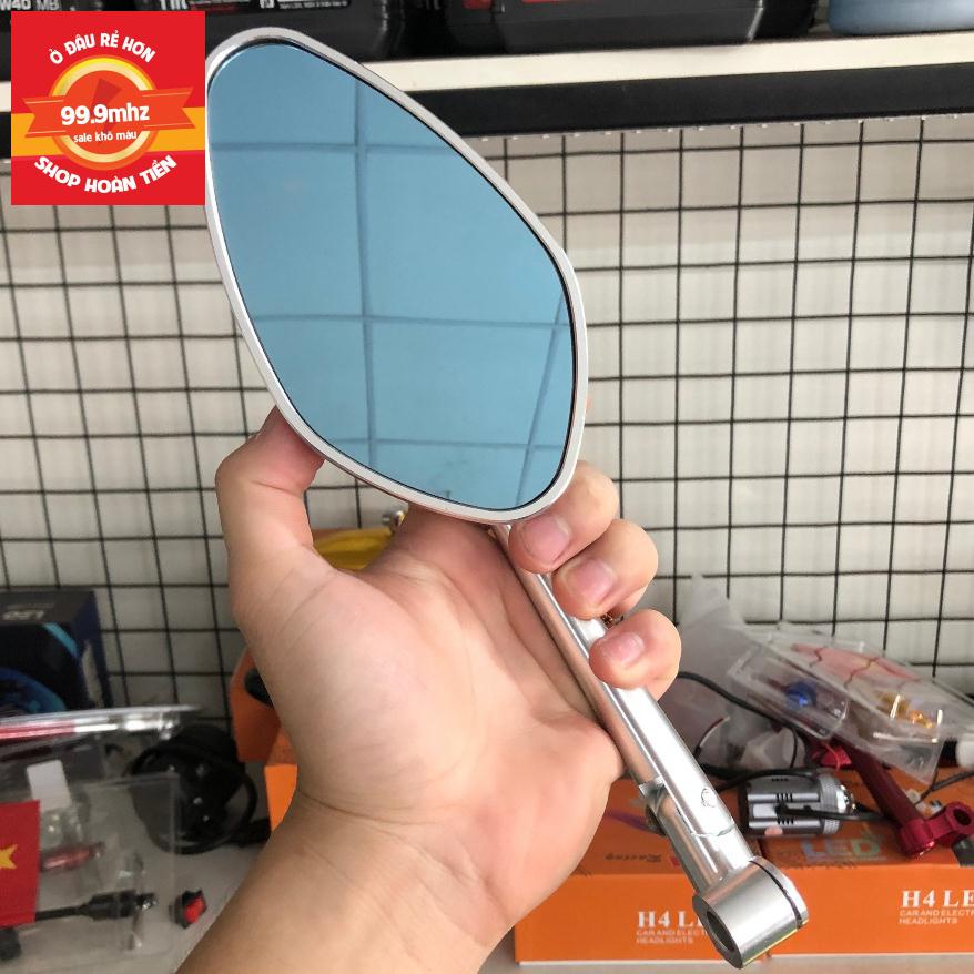 กระจก Rizoma Rizoma กระจกอลูมิเนียม CNC คุณภาพสูง Clamshell รุ่น Anti-Glare กระจกสีฟ้า