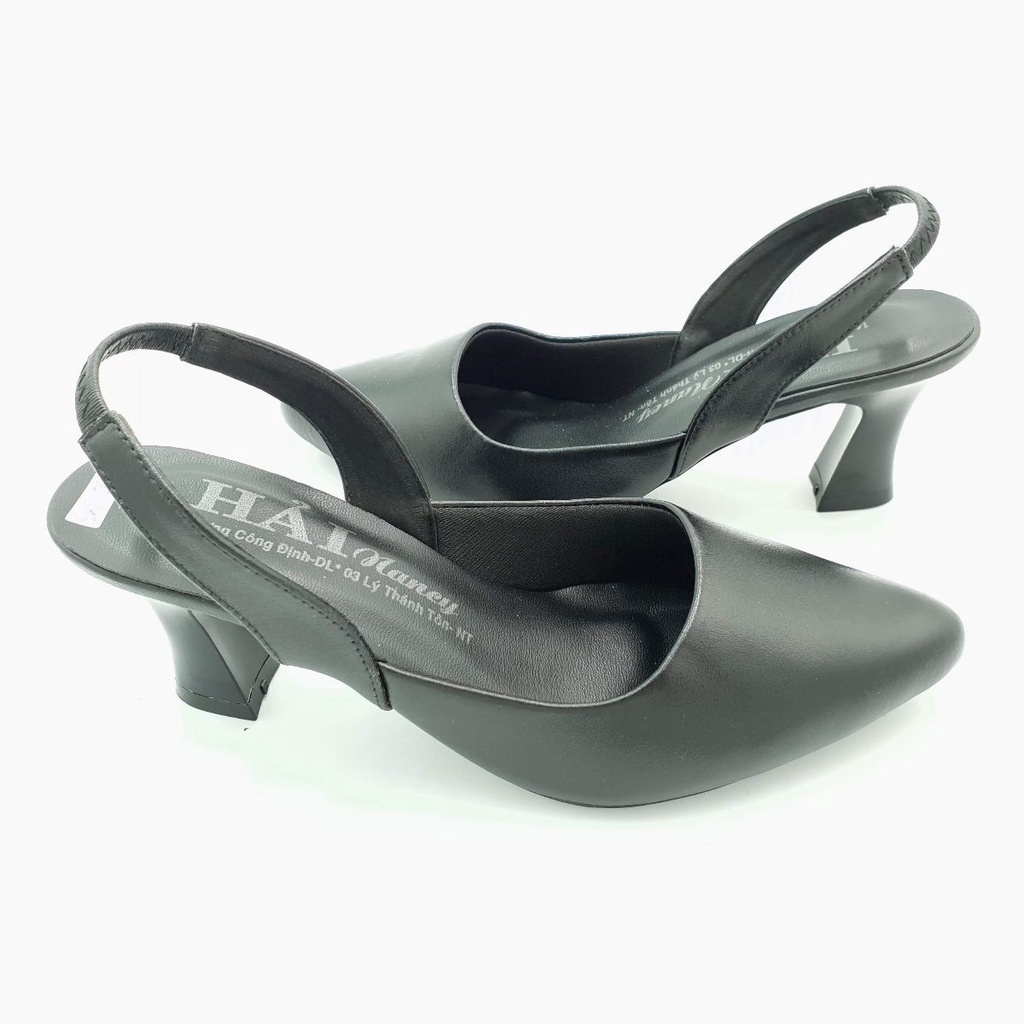 Hai Nancy รองเท้าส้นสูงหัวแหลมหนังวัวเรียบ HE315D