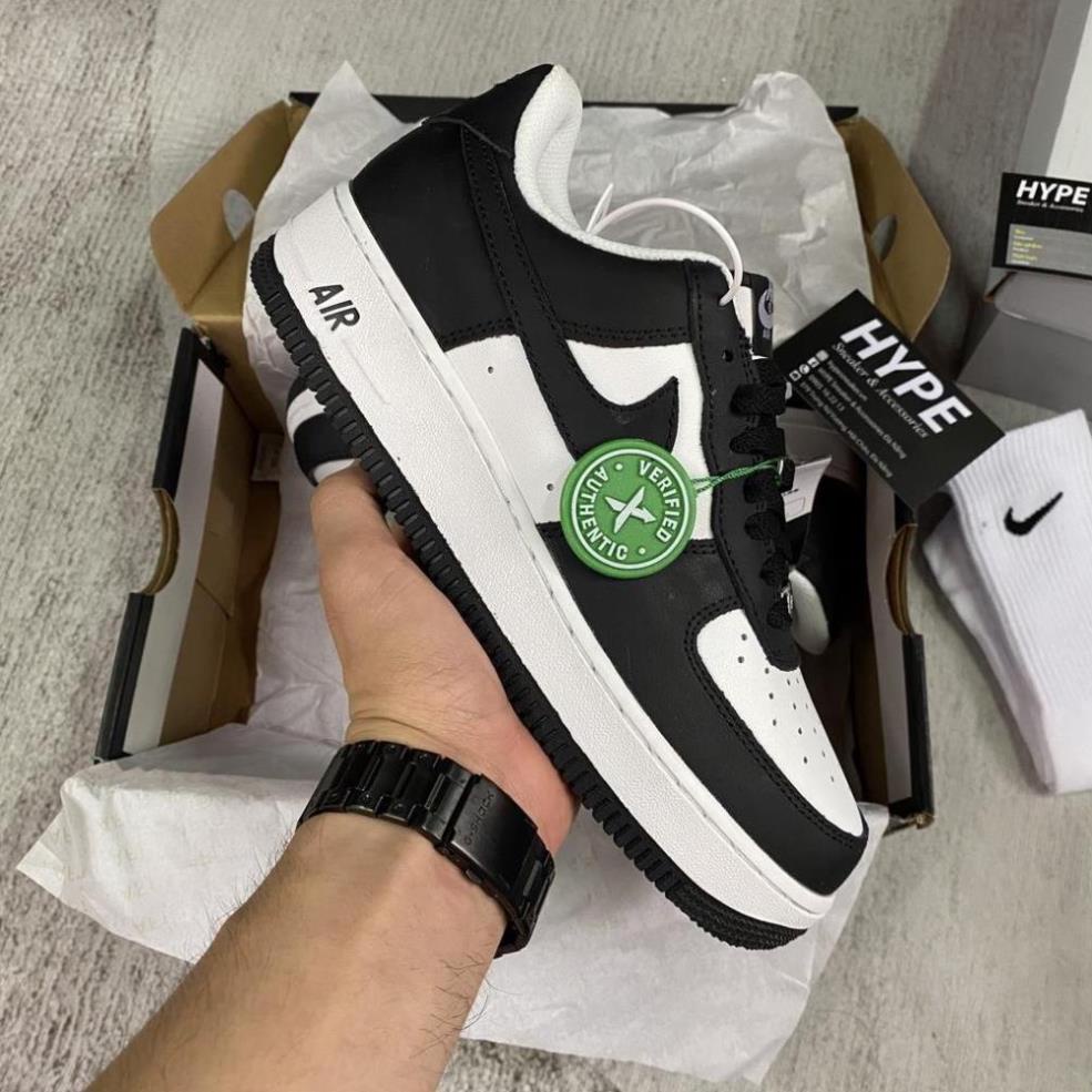 Nike Air force 1 low panda รองเท ้ าผ ้ าใบ low Top In Black White Full size Unisex High-Quality Product - Y5