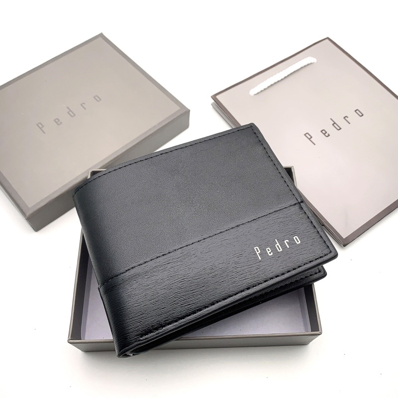 Pedro High-End Mens Leather Wallet Standard Goods พร้อมกล่องกระเป๋าถือ - FullBox