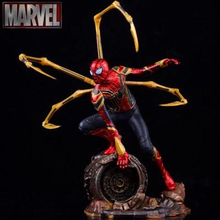 โมเดลฟิกเกอร์ Heroes Expedition Movie Avengers 4 Iron Spider-Man Deluxe Edition ขนาด 21 ซม. ของเล่นสําหรับเด็ก