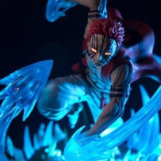 ฟิกเกอร์ Demon Slayer Winding Three GK Jane Carved Yiwoza Can Luminous Statue Scene ขนาด 26 ซม.