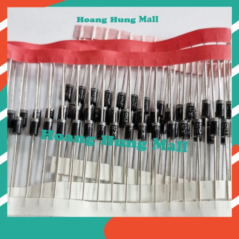 ชุดไดโอดเรียงกระแส 10 ชิ้น UF4007