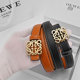 [LOEWE] เข็มขัดหนังวัว สองด้าน คุณภาพสูง สําหรับผู้หญิง