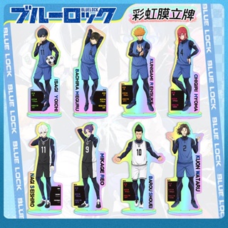 Blue Lock BlueLock Yoichi Isagi Yoichi  jersey Meguru Bachira Meguru Reo Mikage Reo Hyoma Chigiri Hyoma  โมเดลอะคริลิค รูปการ์ตูนอนิเมะ Blue Prison Rainbow Laser ขนาดใหญ่ แบบสร้างสรรค์ สําหรับตกแต่งบ้าน