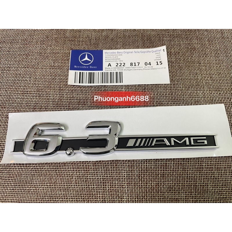 ตัวอักษร 6.3 amg S500, S350, แสตมป์ 6.3 S500, S350 ag, โลโก้ 6.3amg