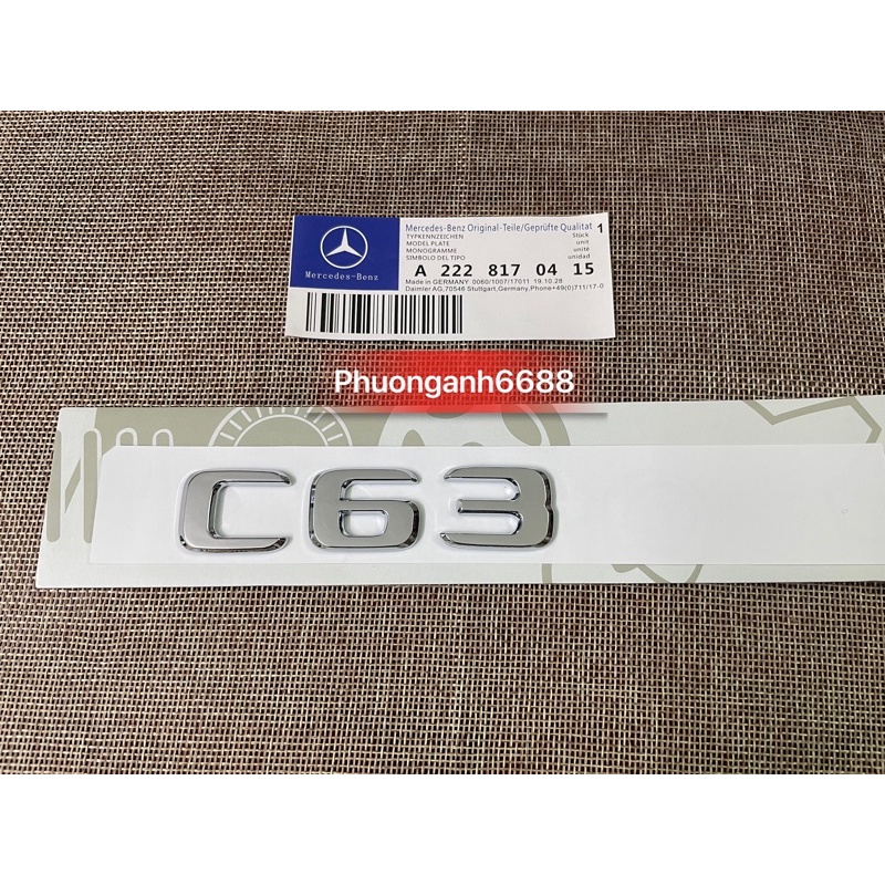 C63 ตัวอักษร amm mercedes, โลโก้ c63 amm mercedes, แสตมป์ C63 amm