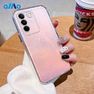 เคสโทรศัพท์มือถือแบบนิ่ม ลายท้องฟ้าสีชมพู สําหรับ Vivo V27 V27e V27 Pro Vivo V25 V25e V25 Pro Vivo Y100 5G Y56 Y55s 5G Vivo V27