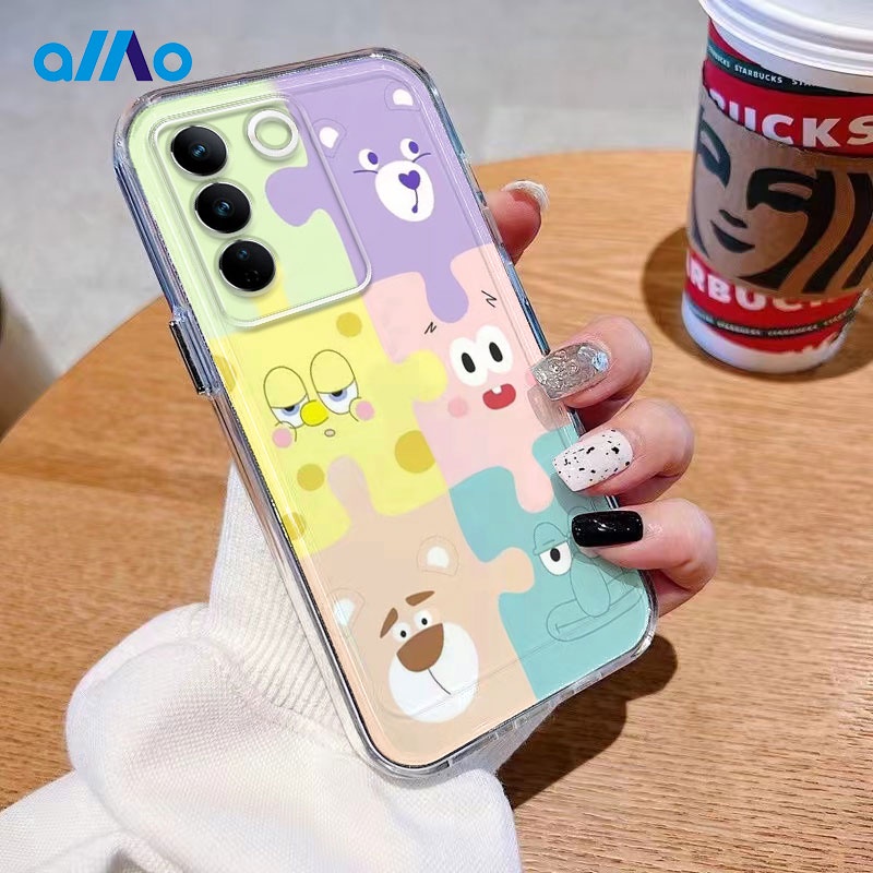 เคสโทรศัพท์มือถือ แบบนิ่ม ลายการ์ตูน สีสันสดใส สําหรับ Vivo y17s V27 V27e V27 Pro Vivo V25 V25e V25 