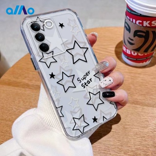 เคสโทรศัพท์มือถือนิ่ม ลายดาวห้าแฉก สําหรับ Vivo V27 V27e V27 Pro Vivo V25 V25e V25 Pro Vivo Y100 5G Y56 Y55s 5G Vivo V27