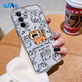 เคสโทรศัพท์มือถือแบบนิ่ม ลายเสือคําราม สําหรับ Vivo V27 V27e V27 Pro Vivo V25 V25e V25 Pro V23 5G vivo y33t Y100 5G Y56 Y55s 5G Vivo V27