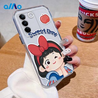 เคสโทรศัพท์มือถือนิ่ม ลายการ์ตูนเจ้าหญิง สําหรับ Vivo V27 V27e V27 Pro Vivo V25 V25e  V23 V25 Pro Vivo Y100 5G Y56 Y55s 5G Vivo V27