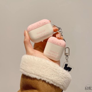 เคสหูฟังบลูทูธไร้สาย แบบนิ่ม ลายกระต่ายน่ารัก สีชมพู สําหรับ Airpods Pro รุ่นที่ 3