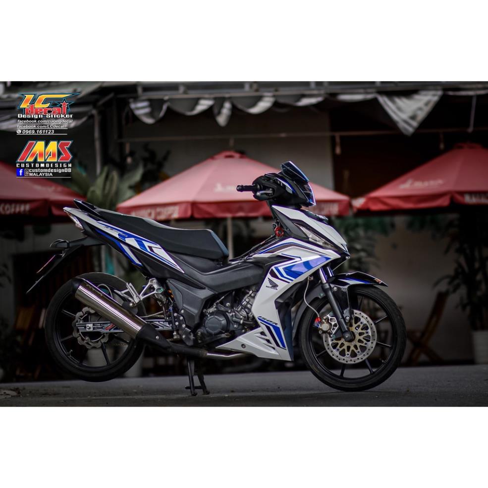 Bi Decal สติกเกอร์แบบถอดได้สําหรับ Winner V1 RS Zin รุ่น 2020 รุ่นใหม่สีขาวและสีน้ําเงิน