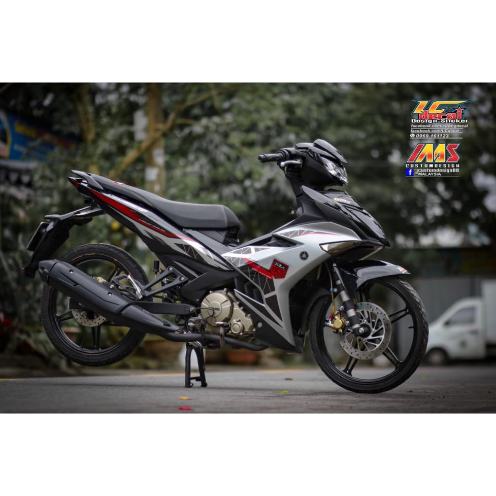 Bi Decal สติกเกอร์แบบถอดได้สําหรับ Exciter 150 รุ่น Y15ZR Zin 2020 เงินสีแดงสีดํา