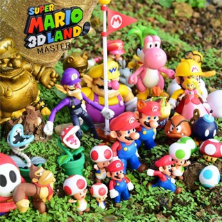 ☬โมเดลฟิกเกอร์ Mario Louisie Super Mario ขยับข้อต่อได้ ของเล่นสําหรับเด็ก