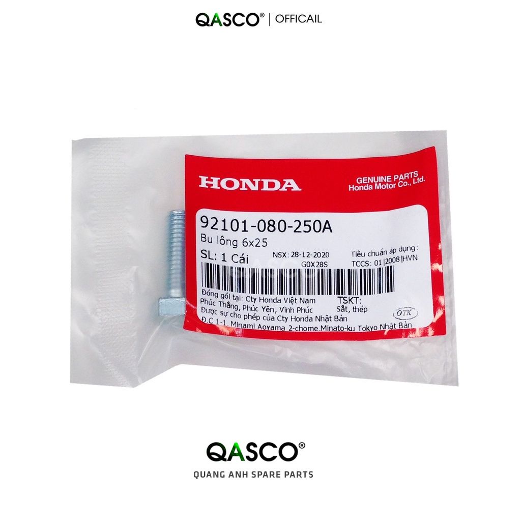 น๊อต HONDA สําหรับ 6x25 หลายรุ่น |92101080250A_H565