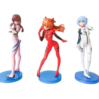 พร้อมส่ง โมเดลฟิกเกอร์ อนิเมะ Evangelion Ayanami Rei Maki Bo Asuka Merchandise Jingpin 3 ชิ้น