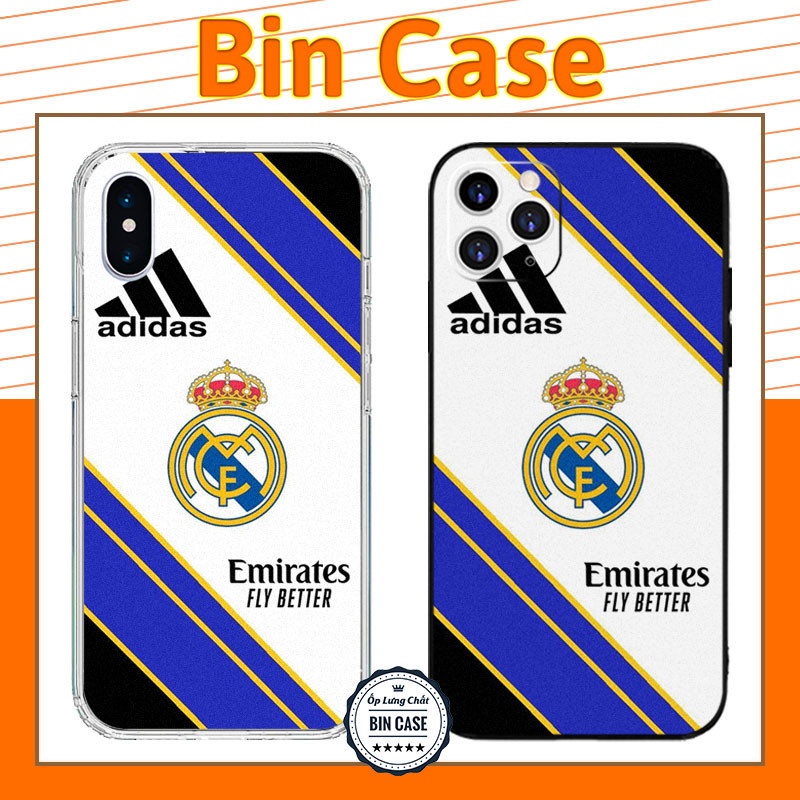 เคส iphone พิมพ ์ Real Madrid โลโก ้ โลโก ้ Badge 2022 iphone 14 13 12 11 Pro Max 6 7 8 Plus X Xr Xs Max BONGDA256