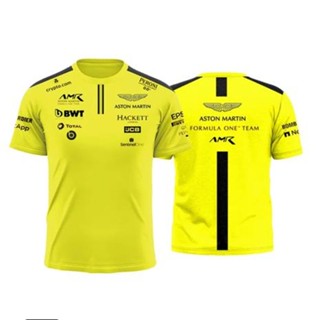 ☑F1 aston Martin เสื้อยืด เสื้อกีฬา ทรงหลวม