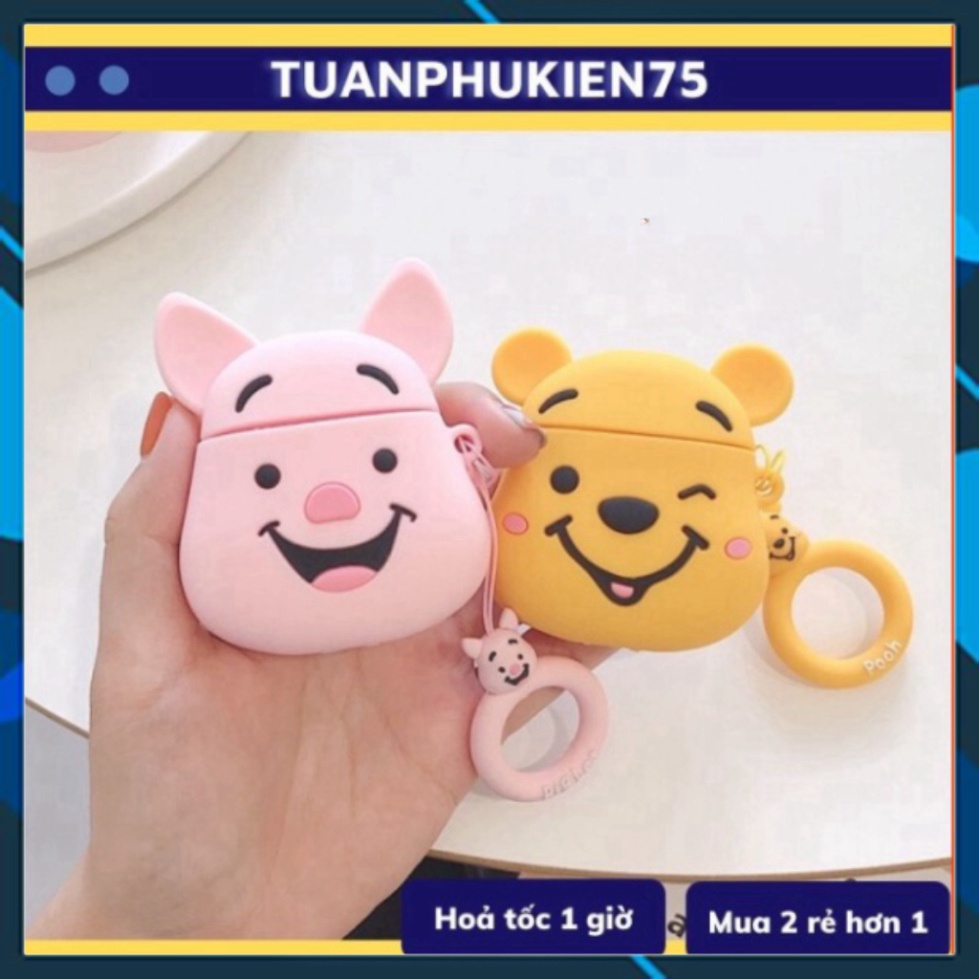เคส Ap 1/2 & Pro POOH AND PIGLET MODEL COVER สําหรับหูฟังไร้สาย (Bluetooth) - Tuanphukien75 -PK