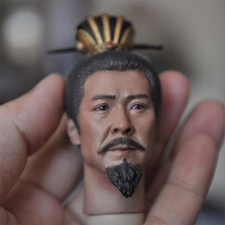 303toys Three Kingdoms Series Liu Xuande Uncle Liu Bei: หัวแกะสลัก + มงกุฎผม 1/6