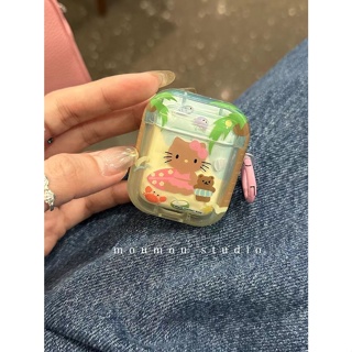 เคสหูฟังบลูทูธไร้สาย ลายแมวน่ารัก สําหรับ Apple Airpods 2 pro