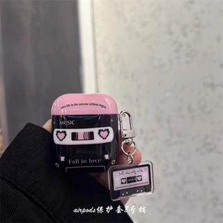 เคสหูฟังบลูทูธไร้สาย ลายเทปหัวใจ สไตล์เกาหลี สําหรับ airpods pro 1st 2nd 3rd Generation