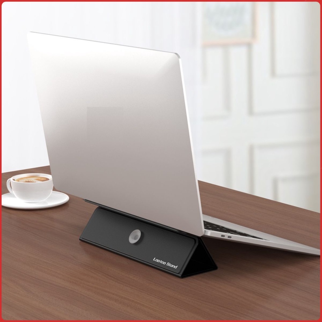 ขาตั้งแล็ปท็อปสําหรับแท็บเล็ต iPad แล็ปท็อป รหัสโทรศัพท์ระดับไฮเอนด์ PD68 จากหนัง PU พร้อมม้วนกระจาย