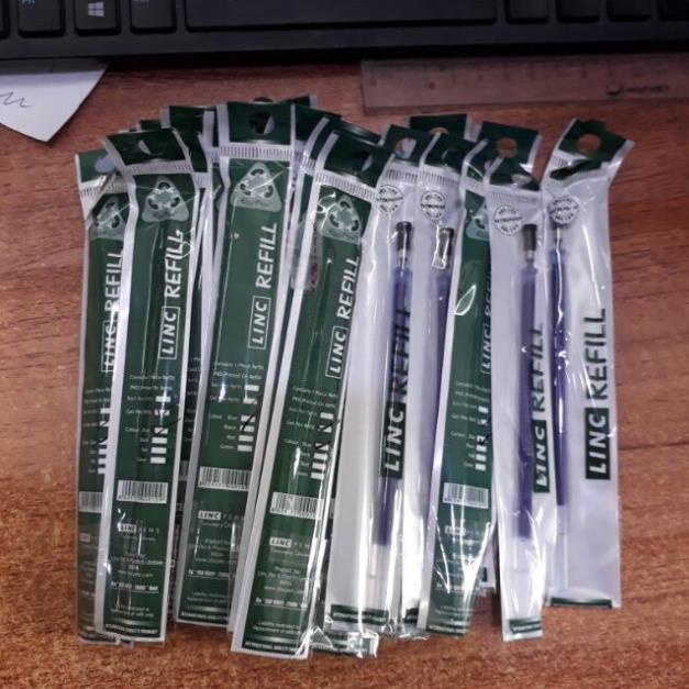 Combo 10 ไส้ปากกาน้ําอินเดีย LINC 0.5 มม