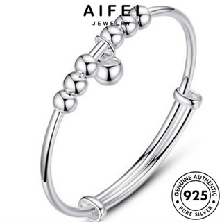 AIFEI JEWELRY แท้ 925 ผู้หญิง ต้นฉบับ แฟชั่น ระฆัง เครื่องประดับ ผู้หญิง กำไลข้อมือ เกาหลี กำไล เงิน เครื่องประดับ Silver B258