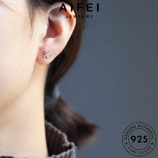 AIFEI JEWELRY ผีเสื้อ เงิน Silver มอยส์ซาไนท์ โกลด์ เครื่องประดับ ต่างหู เกาหลี ต้นฉบับ หนีบ แท้ เครื่องประดับ ผู้หญิง ไดมอนด์ ตุ้มหู ห่วง แฟชั่น 925 E613