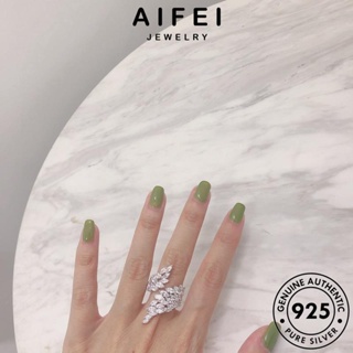 Aifei JEWELRY แหวนเงิน 925 ประดับเพชรโมอิส สร้างสรรค์ สําหรับผู้หญิง R69