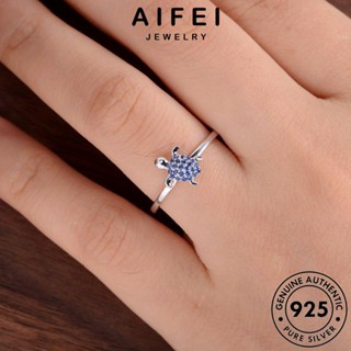 AIFEI JEWELRY ผู้หญิง เงิน Silver 925 ไพลิน แท้ เต่าสร้างสรรค์ แฟชั่น เกาหลี แหวน เครื่องประดับ เครื่องประดับ ต้นฉบับ R851