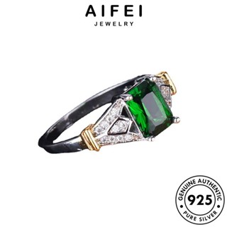 AIFEI JEWELRY เงิน เกาหลี แฟชั่น ผู้หญิง ต้นฉบับ จัตุรัสแฟชั่น เครื่องประดับ Silver พลอยสีม่วง แหวน 925 เครื่องประดับ แท้ R998