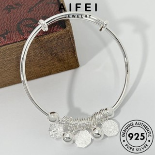 AIFEI JEWELRY 925 ต้นฉบับ กำไลข้อมือ เงิน เครื่องประดับ แฟชั่น เครื่องประดับ Silver ผู้หญิง แท้ เกาหลี ระฆังย้อนยุค ผู้หญิง กำไล B90