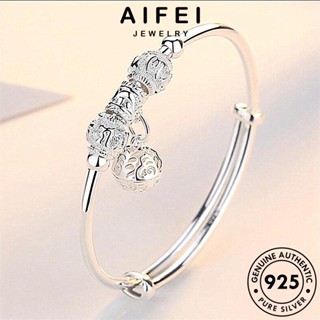 AIFEI JEWELRY เครื่องประดับ กำไลข้อมือ ต้นฉบับ 925 Silver เกาหลี ผู้หญิง ระฆังแฟชั่นวัง แท้ ผู้หญิง เงิน กำไล แฟชั่น เครื่องประดับ B116