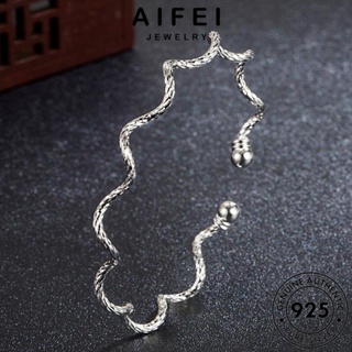 AIFEI JEWELRY เครื่องประดับ กำไลข้อมือ 925 เชือกบิดเกาหลี ผู้หญิง แฟชั่น เครื่องประดับ กำไล ผู้หญิง เงิน Silver เกาหลี แท้ ต้นฉบับ B271